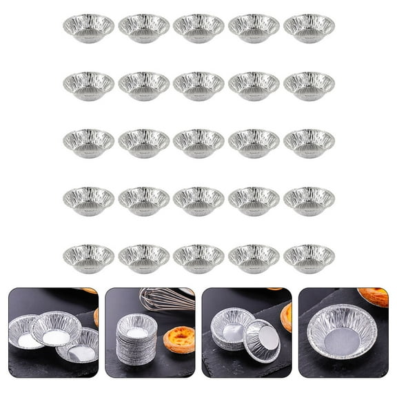 GAXIRE 100Pcs Pie Molds and Tart Baking Trays Set Baking and Dessert Making