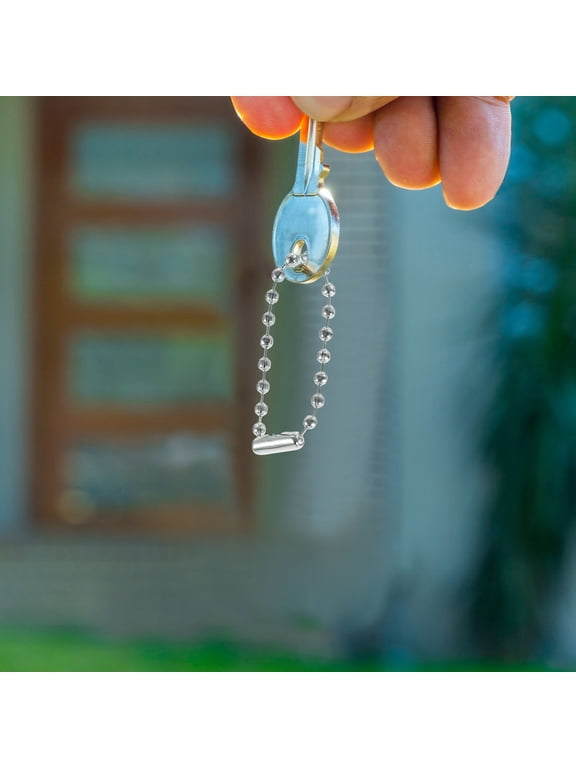 100pcs Silver Iron Ball Bead Chain Connectors for Keychains and Tags