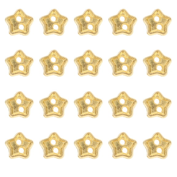 GAXIRE 100Pcs Mini Star-Shaped Buttons for Doll Clothes and Crafting Projects