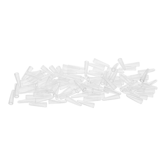 GAXIRE 100Pcs PVC Clear Tweezer Tip Covers Protective Caps for Fine Tips Suitable for Beauty Use