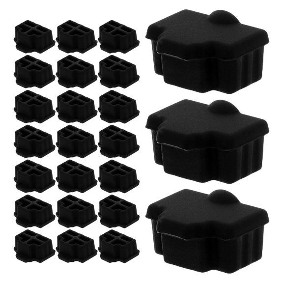 GAXIRE 100Pcs Reusable Silicone Rj45 Ethernet Port Dust Plugs Waterproof Network Jack Protectors