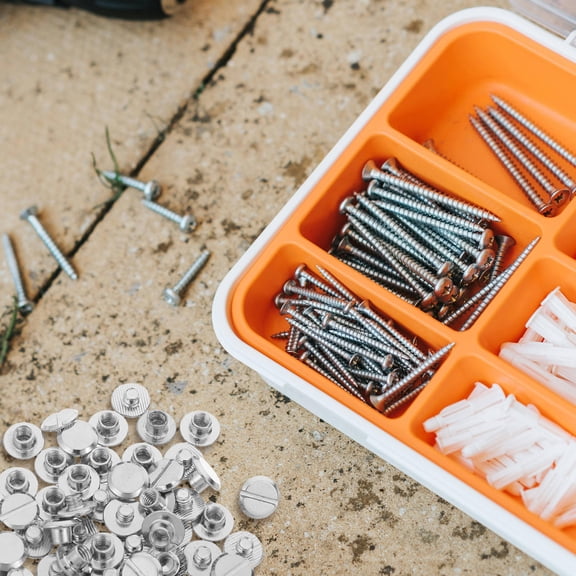 GAXIRE 100Pcs Purse Buckles with Iron Screw Rivets for Binding and Fabric Craft Projects