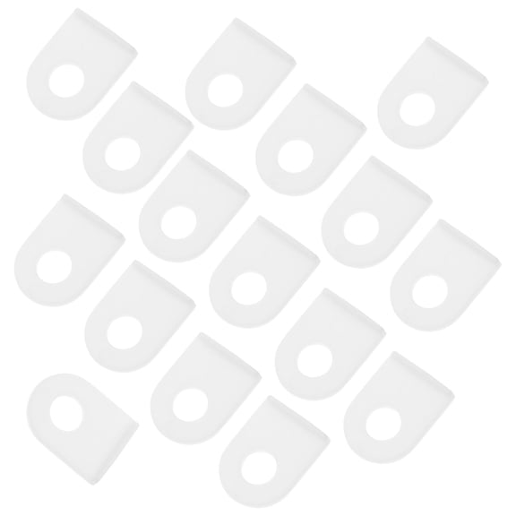 GAXIRE 100Pcs White ABS Plastic Wall Hanging Hangers for Retail Displays and Accessories