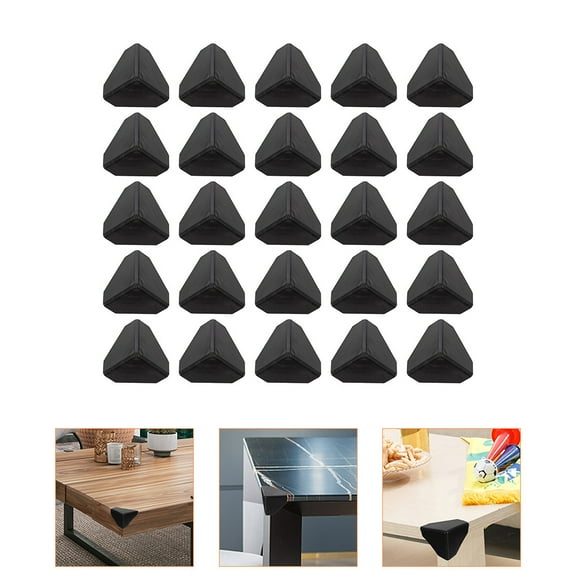 GAXIRE Black Plastic Furniture Packing Corners 100 Pieces 4.1 x 4.1 x 3 Inches Protective Edge Guards