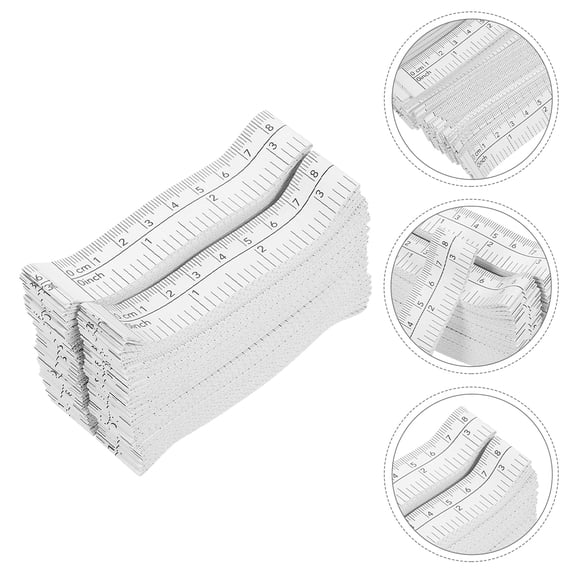 GAXIRE 100pcs Paper Tape Measures 1.5M Disposable Measuring Rulers Tape Paper Body Measurement Tools for Classroom Offices Supplies