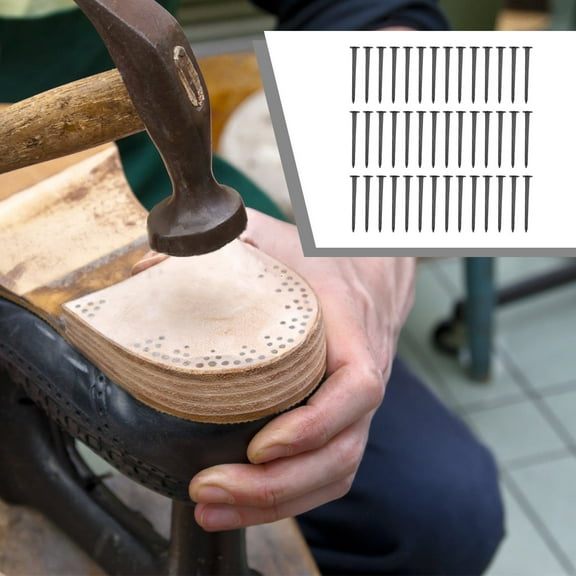 GAXIRE Iron Round Nails for High Heel Shoe Repair and Crafting, Wear Resistant, Strong and