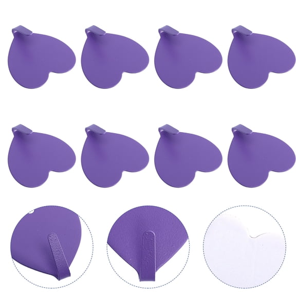 GAXIRE 10Pack Cute Small Hooks with Adhesive Iron Load-bearing for Kitchen