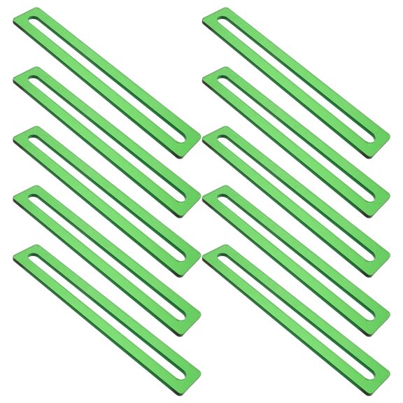 GAXIRE 10Pcs Acrylic Color Overlay Reading Strip Green Clear Vision Flexible for Reading Lessons