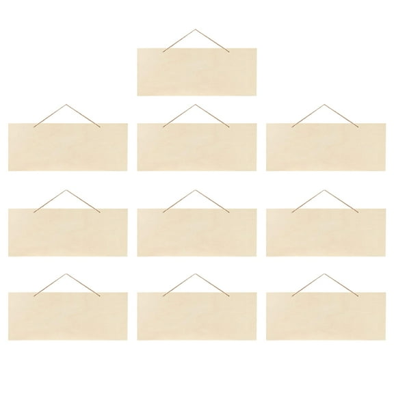 GAXIRE 10Pcs Blank Hanging Sign with Synthetic Material for DIY Craft for Artists