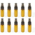 GAXIRE 10Pcs Compact Brown Spray Bottle Glass Refillable with Fine Mist ...