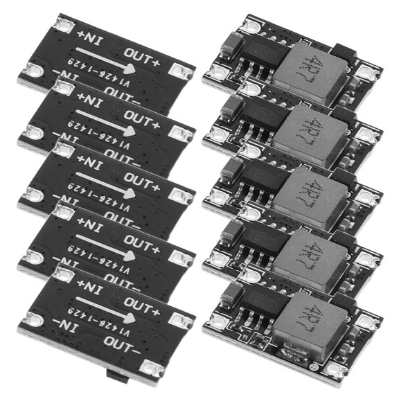 GAXIRE 10Pcs Compact Dc-Dc Step Down Module Black Voltage Stabilizer Board with Protection