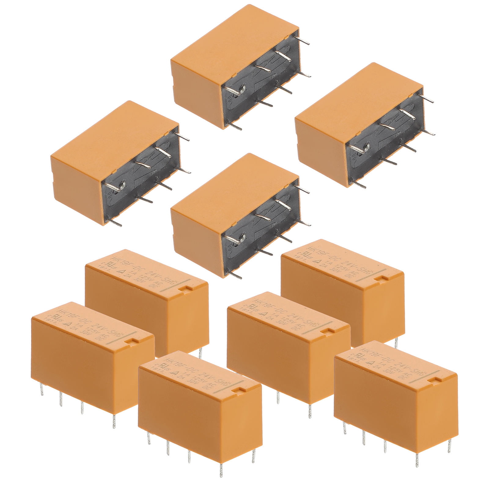 GAXIRE Gaxire Orange 24V Dpdt Latching Relay, Compact and Lightweight ...