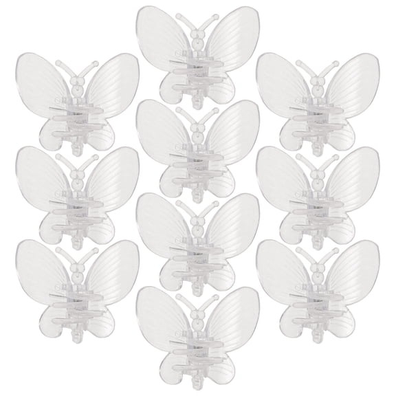 GAXIRE 10Pcs Transparent Orchid Mounting Supplies Flower Support Tools for Plant Care and Gardening