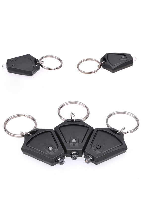 10Pcs Outdoor Keychain Light Black PP Lighting General Users Backpack
