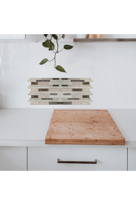 10-Pack PVC Wall Panels Stickers for Bathrooms, Scratch-Resistant, Easy to Install, Decorative Wall Covering