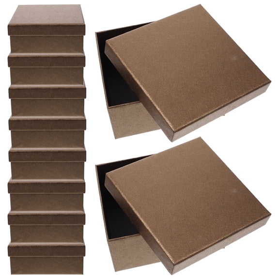 GAXIRE 10Pcs Packing Box Coffee Thick Cardboard Recyclable for Candies
