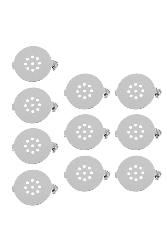 10Pcs Practical Base Tray for Handmade Brooch Pin and Badge Making