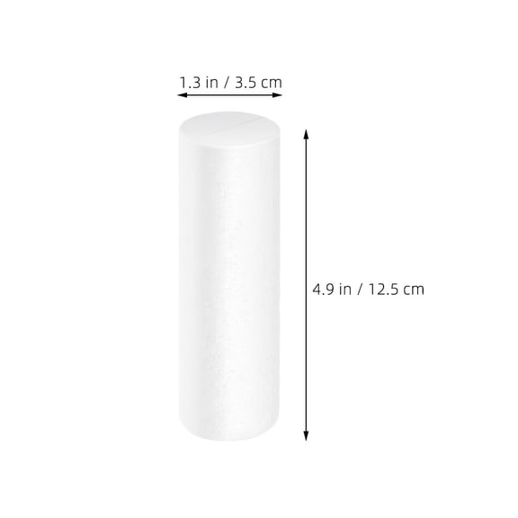 GAXIRE White Foam Cylinders for Crafts, Christmas Ceiling Decorations, Holiday Art Supplies