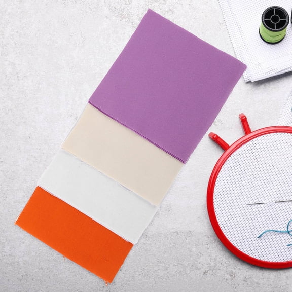 GAXIRE 12 Pcs Embroidery Enthusiasts Cotton Needlework Fabric Cloth Stitchwork Assorted Color DIY Crafts