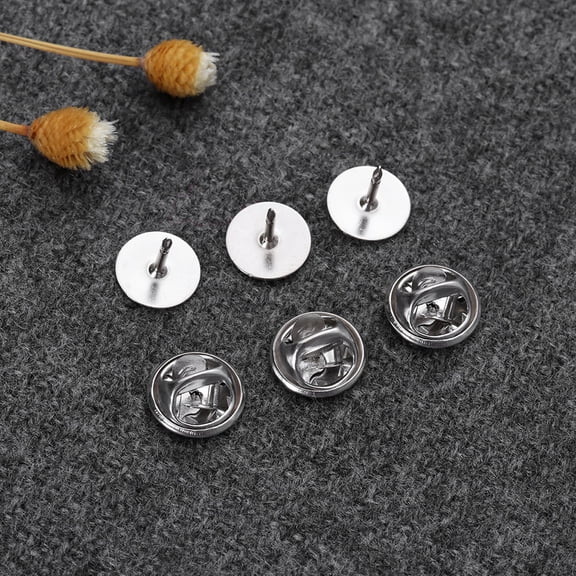 GAXIRE 120-Piece Silver Butterfly Pin Backs for Jewelry Making and Adult Craft Projects