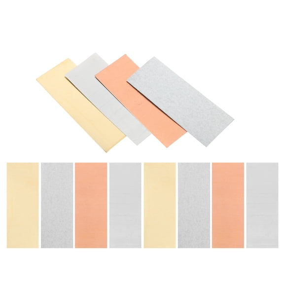 GAXIRE 12Pcs Brass Shims Copper Zinc Sheets Assorted Colors for Electrochemical Reaction Demonstration and Science Experiments