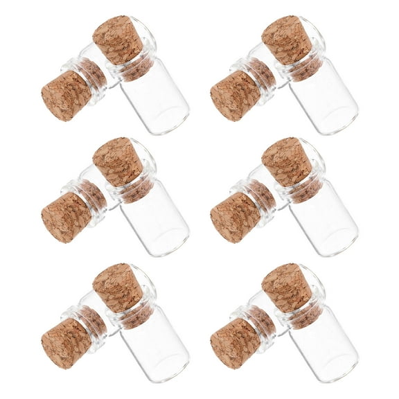 GAXIRE 12Pcs Mini Wishing Bottles Glass Sealed Storage Decorative for Friends