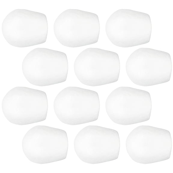 GAXIRE Artificial Cake Decorations Cake Dummies White Foam 12Pcs 2.95X2.95X2.95in