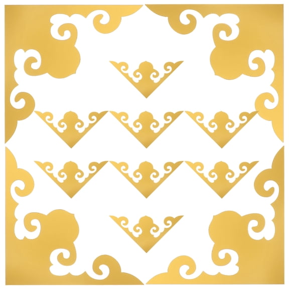 GAXIRE 12pcs Self Adhesive Border For Mirror To Enhance Living Room Aesthetics