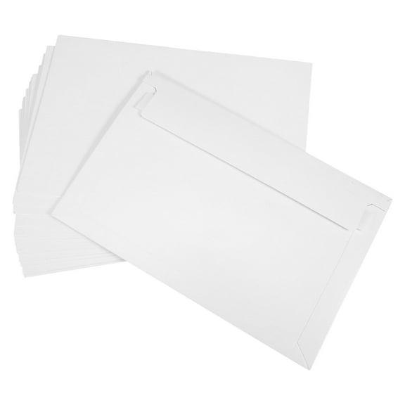 GAXIRE 15Pcs Cardboard Mailing Envelopes White 250g