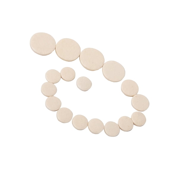GAXIRE 17 Pcs Clarinet Key Pads Faux Clarinet Woodwind Instrument Pads Anti-Vibration for Musicians