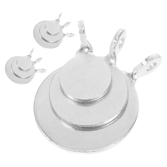 GAXIRE 18Pcs Plated Silver Steel Shooting Targets for Range and Archery Training Reliable Precision Shooting Gear
