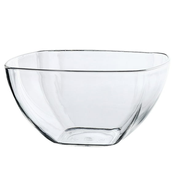 GAXIRE Clear Acrylic Square Salad Bowl 11.6x11.6x5.1in - Food Storage and Serving Bowl, and Lightweight
