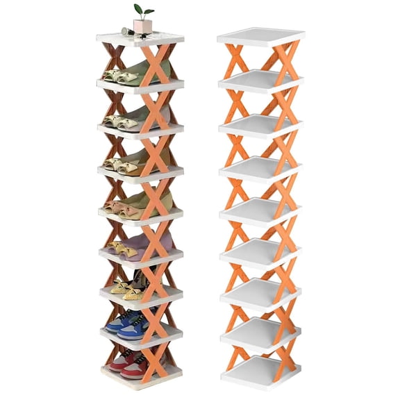 GAXIRE 1Pack Freestanding Multi-tiered Shoe Rack with Anti-deformation Design for Home Use