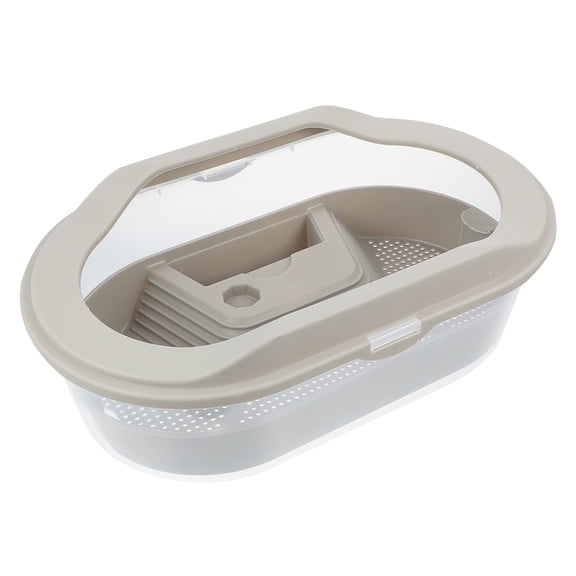 GAXIRE 1Pc Plastic Turtle Tank Practical Turtle Feeding Box Reptile Feeding Terrarium