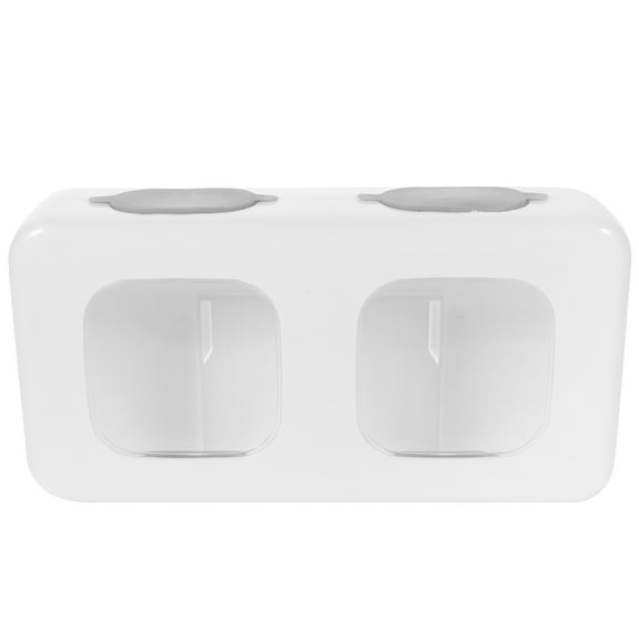 GAXIRE 1Pack Kitchen Wrap Dispenser Wraps Organizer Holder Wall Mounted For Home Use In White Color