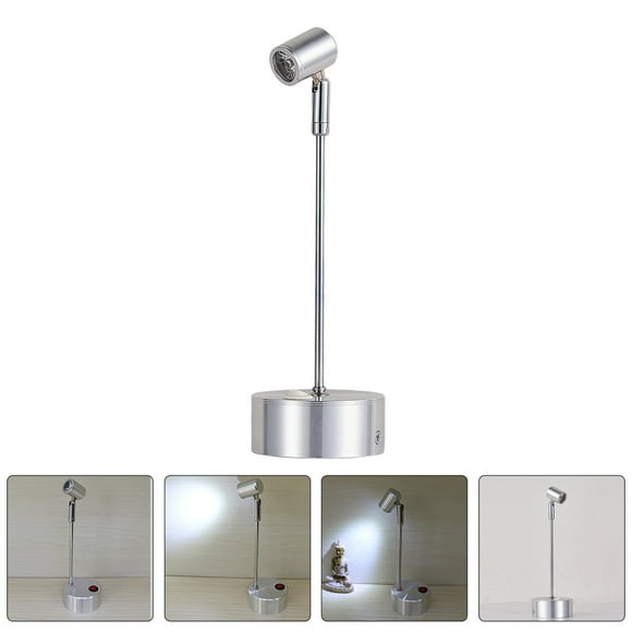 GAXIRE Led Spot Light for Display Case Silver Aluminum 1Pcs for Office and Study Room