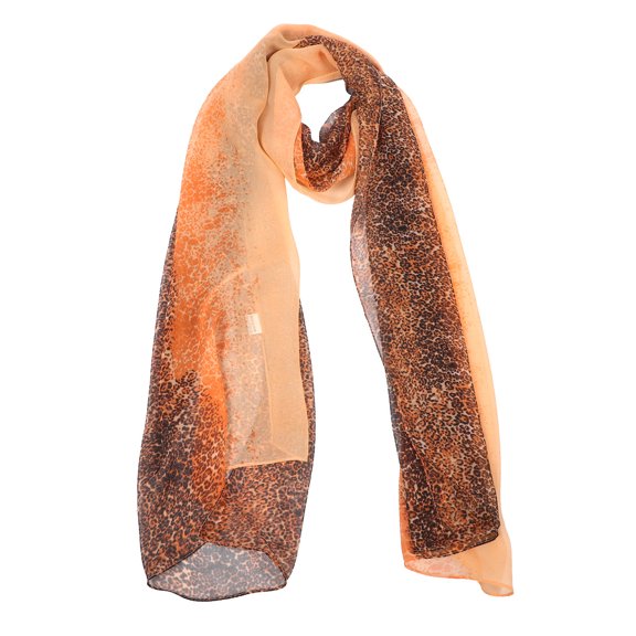 GAXIRE Women Leopard Print Scarf Shawl Lightweight Polyester Fashion Accessory for Travel and Casual Wear