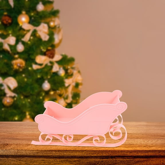 GAXIRE Mini Sleigh Ornament 1 Pack Christmas Tree Decoration Holiday Hanging Decor