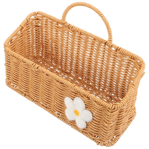 GAXIRE Beige Imitation Rattan Storage Basket Set - Housewarming , Multi-Purpose Organizer for Home and Office