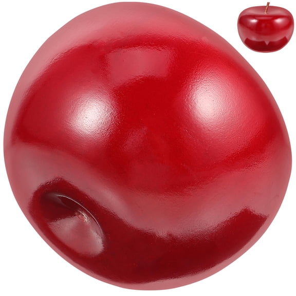 GAXIRE Red Desktop Decorative Ornament for Home and Office, Fruit House Design, 1 Pack Stylish