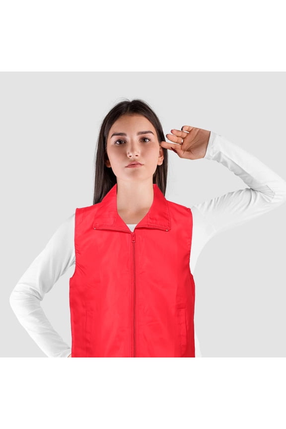 1Pack Red Vest Polyester Red Uniform Practical Design 1Pack