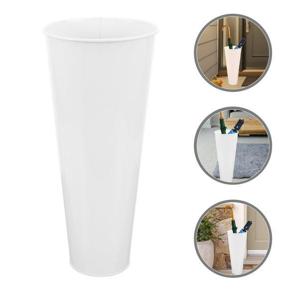 GAXIRE 1Pack Rustic Bucket Metal Umbrella Stand for Indoor Use and Home Decor