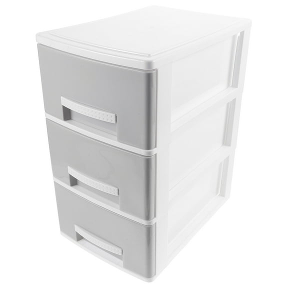 GAXIRE 1-Pack Grey Plastic Storage Drawers with Multiple Compartments for Office, Home, and Desk Organization