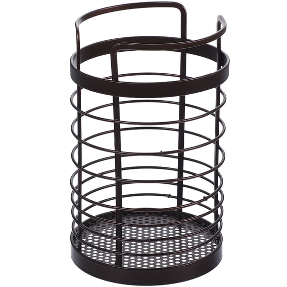 GAXIRE 1Pack Utensils Holder for Kitchen Counter Iron Cylindrical 11.8X3.9X3.9in