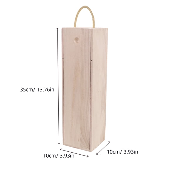 GAXIRE 1Pack Wooden Bottle Box Assorted Color For Wine And In Delicate Design For Christmas