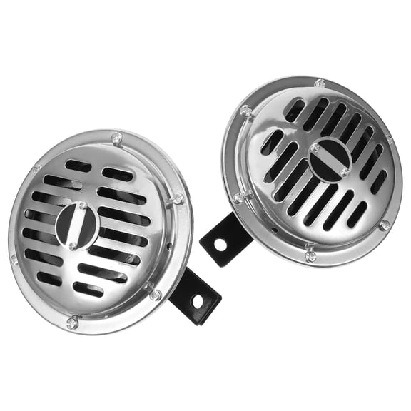GAXIRE 1Pair Atv and Motorcycle Horn Loud Clear Sound Resistant Metal Body