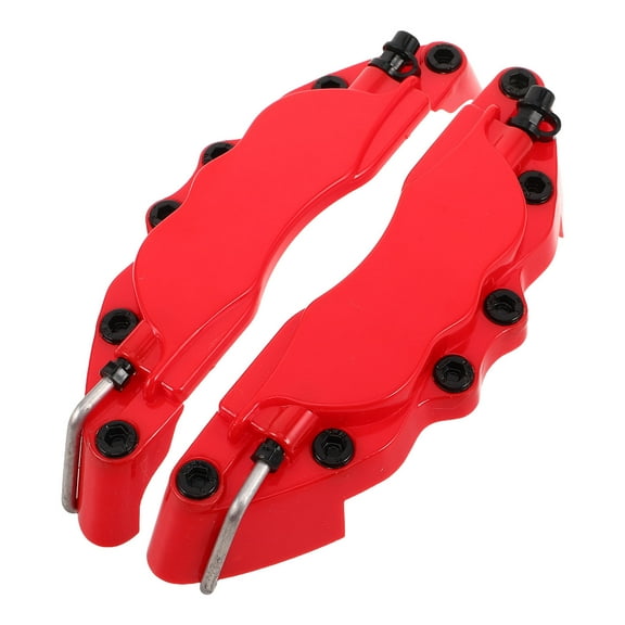 GAXIRE 1 Pair Red Car Brake Caliper Covers Front Rear Universal Fit Automotive Accessories