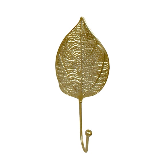 GAXIRE Leaf Shaped Iron Wall Hook Nordic Style Home Decor 1 Pack