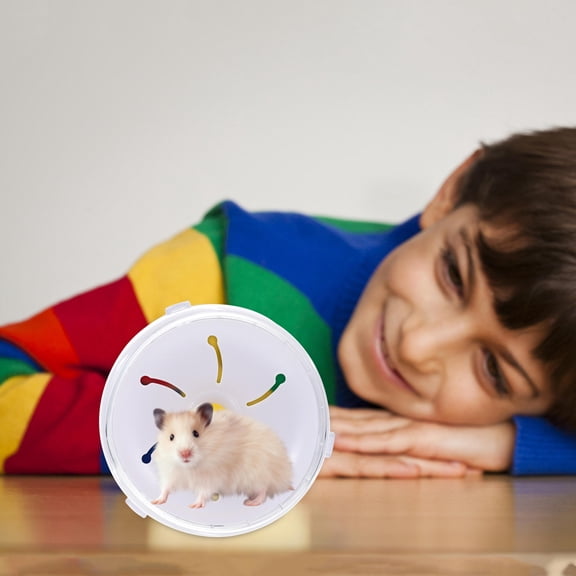 GAXIRE 1pc Squirrel Plastic Exercise Wheel Mute Hamster Running Toy Pet Exercise Toy