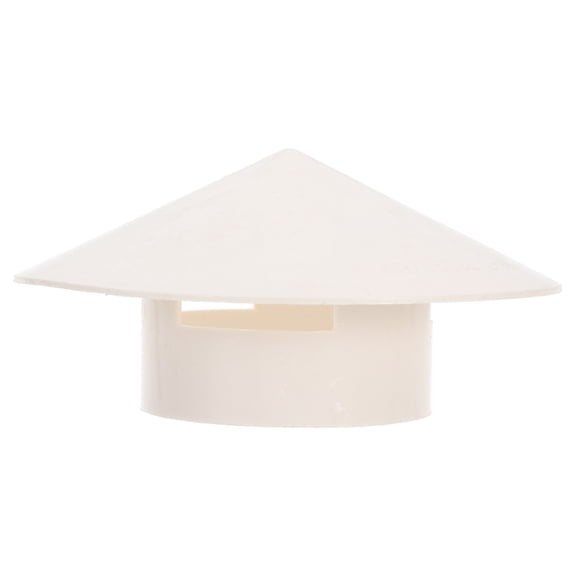 GAXIRE 1pc Plastic Rainproof Smokestack Durable Smoke Funnel Protector (White)
